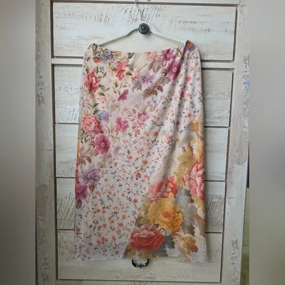 Desigual Multicolor Floral Midi Skirt - Picture 8 of 9